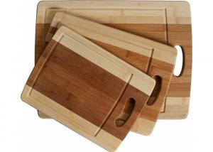 China Stylish Design Bamboo Butcher Block Cutting Board With Juice Groove And Handle on sale