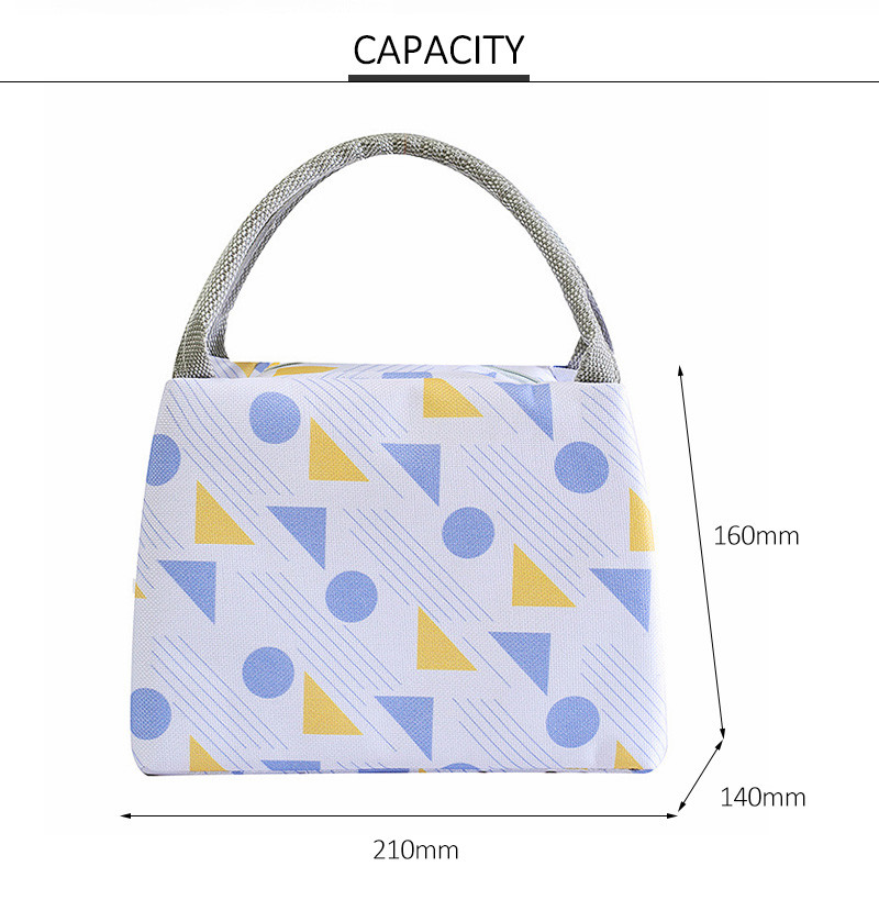 Insulated Fittness Foldable Picnic Bento Cooler Tote Lunch Bag