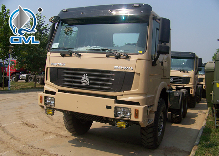 SINOTRUK HOWO New 3 Seats Prime Mover Truck Tractor Truck 6 X 6 Off Road 420HP Engine