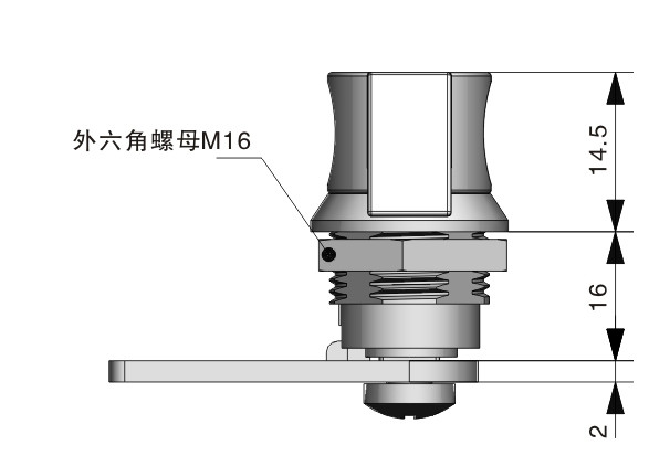 Wing Knob Cabinet Box Lock