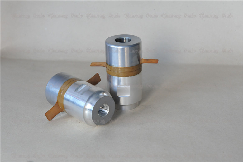 25Khz 700W Mini High Power Ultrasonic Transducer With 2pcs Ceramic Rings 50mm