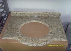 China Natural Stone Granite Countertops , Giallo Santa Cecilia Custom Granite Countertops on sale