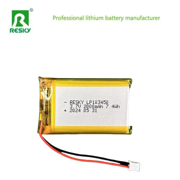 Storage Lithium Polymer Battery Cell 103450 3.7V 1800mAh For Medical Device