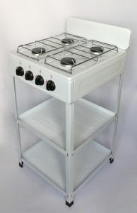 China Camping Metal Standing 4 Burners Gas Cooker For Household on sale