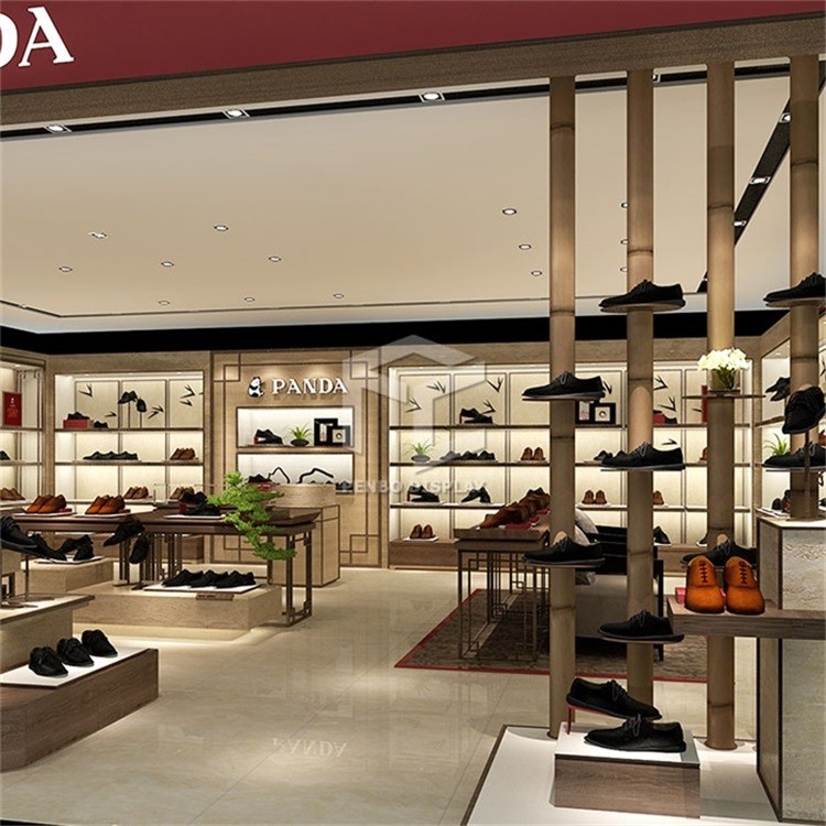 T4 LED Retail Shoes Store Display Stands 3mm Thick MDF Made