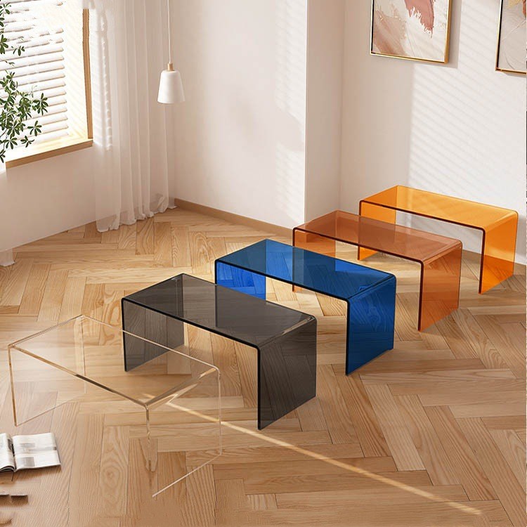 Custom Acrylic Coffee Table Elegant and Scratch-Resistant with Customized