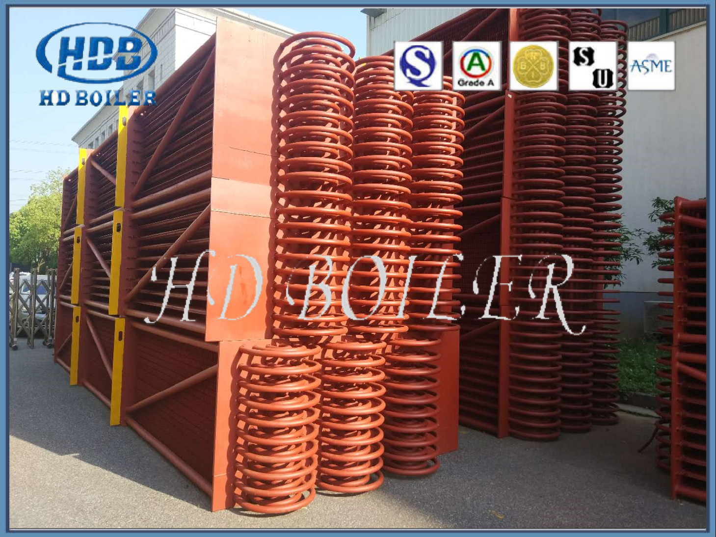 Horizontal Structure Finned Tube Economizer Boiler Parts for Natural Circulation Boilers