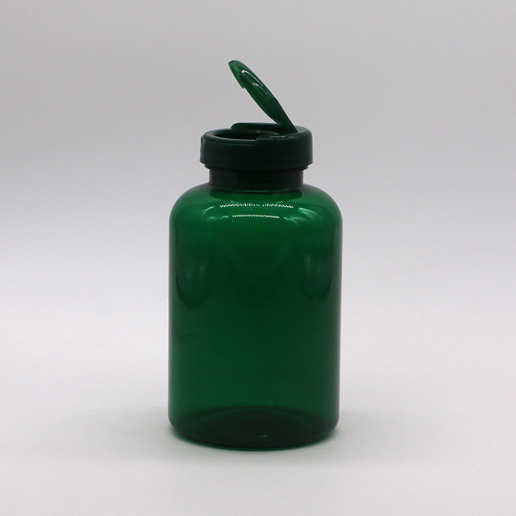 SCREW CAP 350ML PET Medical Plastic Refillable Bottle for Refillable Medicine Capsule