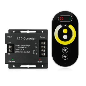 Quality Color Temperature LED CCT Controller 12V 3 Channel Light Dimmer Rf Double Color for sale