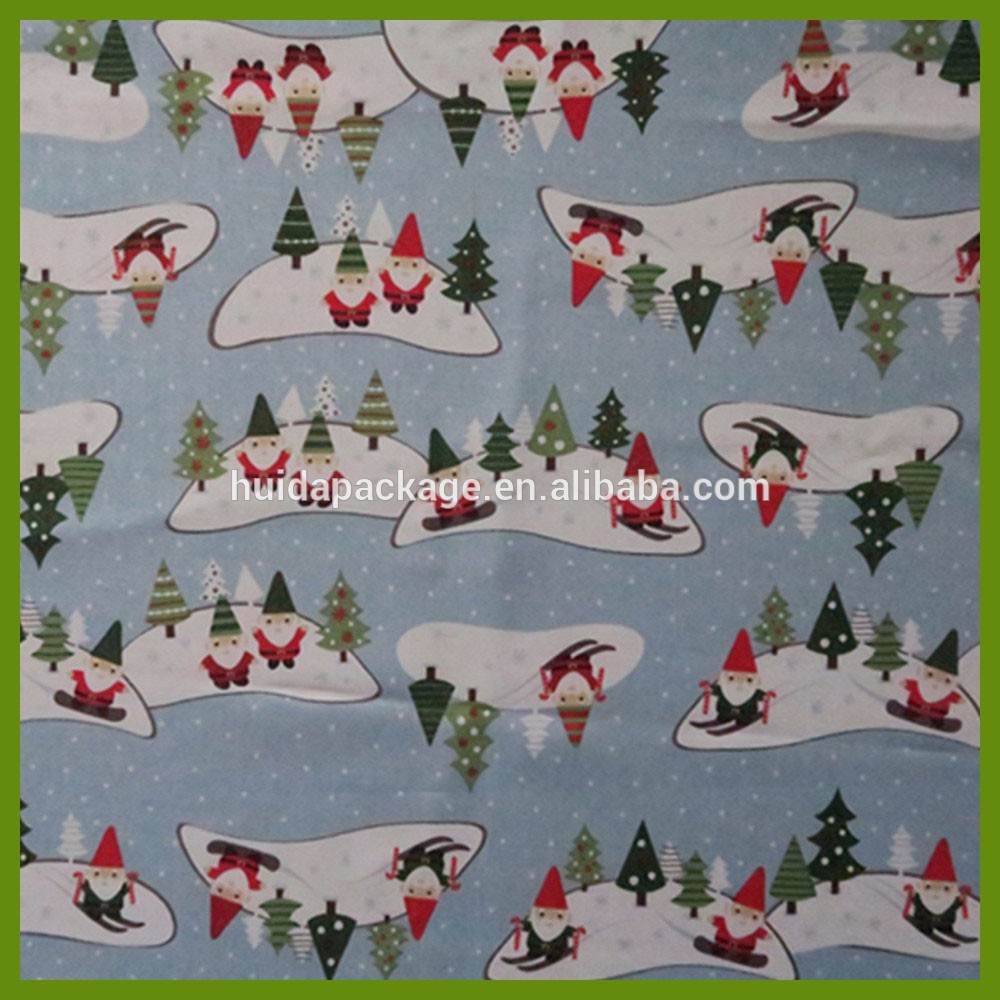 Hot selling Chrismas Snowflake n heat kids designs printed table decrational table cloths made of BSCI audited factory i