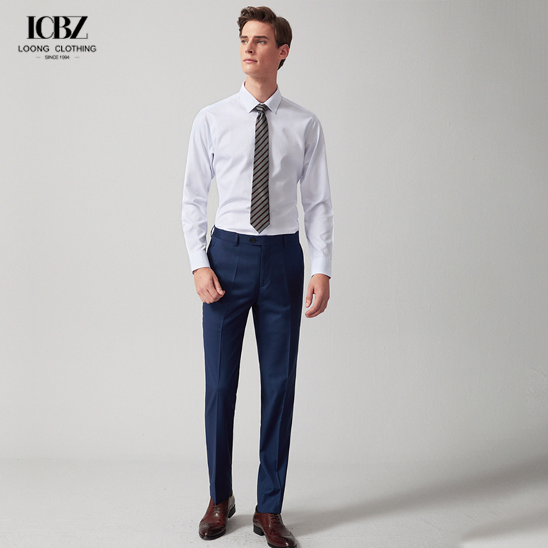 Stylish and Comfortable Men's Wool Polyester Golf Trousers Slim Fit for Casual Wear