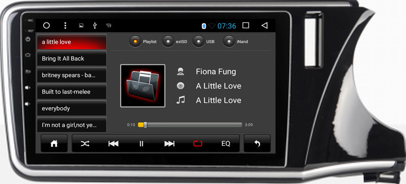 Ouchuangbo car radio android 6.0 for Honda City with capacitance multiple touch screen DDR3 2GB