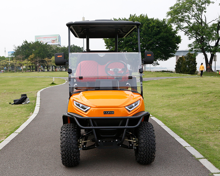 4 Wheel Electric Club Car Golf Cart Maximum Speed 30-50Km/h Electric Fuel Type Lifted 4 Passenger