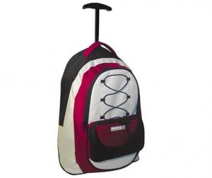 Cute Fashion 420D/600D nylon Kids School Bag with wheels for children