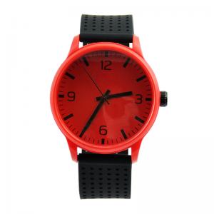 Quality 3 ATM Waterproof Mens Quartz Watch Silicone Strap Oil Spray Alloy Case for sale