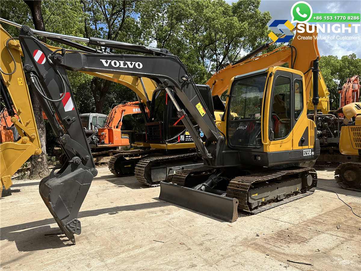 Volvo Ec55d Excavators Hydraulic Crawler Used Engineering Construction Excavator Second Hand Volvo Ec55d Excavator