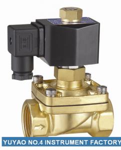 Quality Brass 3/8＂Normally Open Water Solenoid Valve For Water Air Liquid Medium for sale