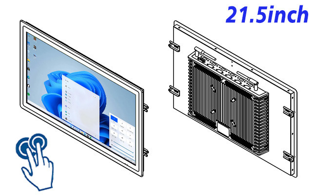 21.5-Inch High-Definition Windows Touch Display for Smart City Interfaces and Industrial Dashboards