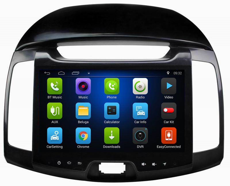 Ouchuangbo car radio stereo gps nav android 8.1 for Hyundai Elantra 201 with BT USB 32GB ROM steering wheel control