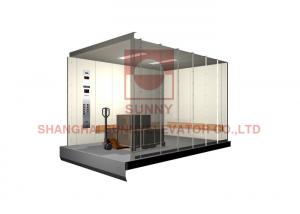 China 4000Lbs Cargo Freight Elevator With Traction Machine Room VVVF Elevator Control System on sale