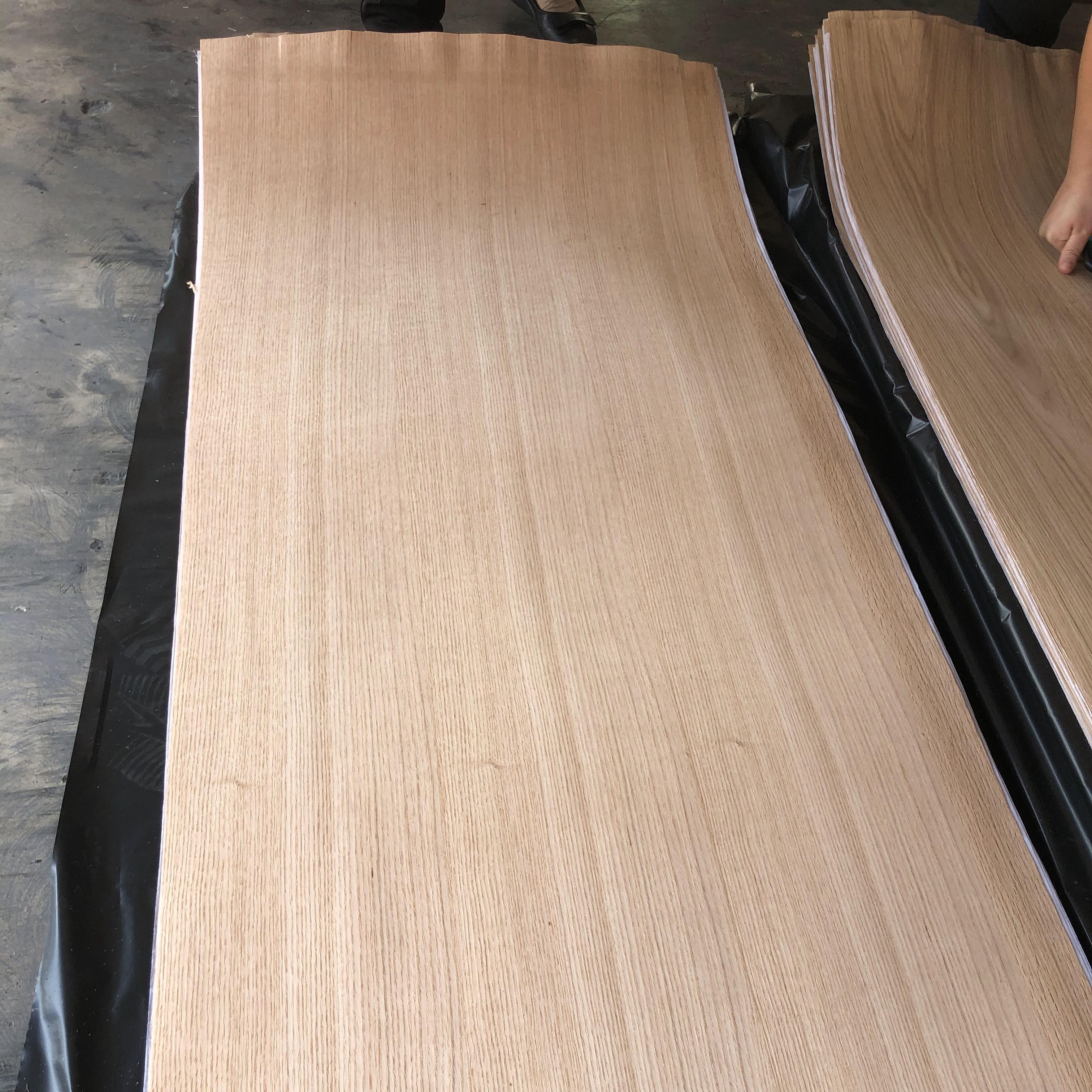 Hot Sale Natural Red Oak 0.3mm/0.45mm/0.5mm/0.6mm Oak Veneer Sheet Red Oak Wood Veneer