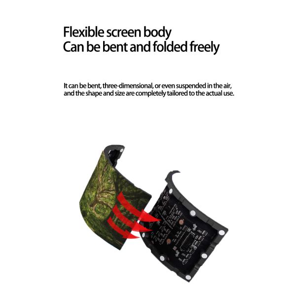 Creative Custom LED Pantallas Soft LED Display Curved LED Flexible Large Screen Indoor Outdoor Display Screen