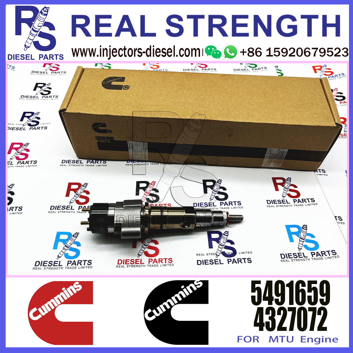 Diesel Engine Fuel Injector 4359204 5491659 For Cummins Excavator QSL9.3 ISCE Engine 6L