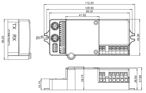 5.8G Microwave Group Network RF Sensor, With 8m Max Mounting Height