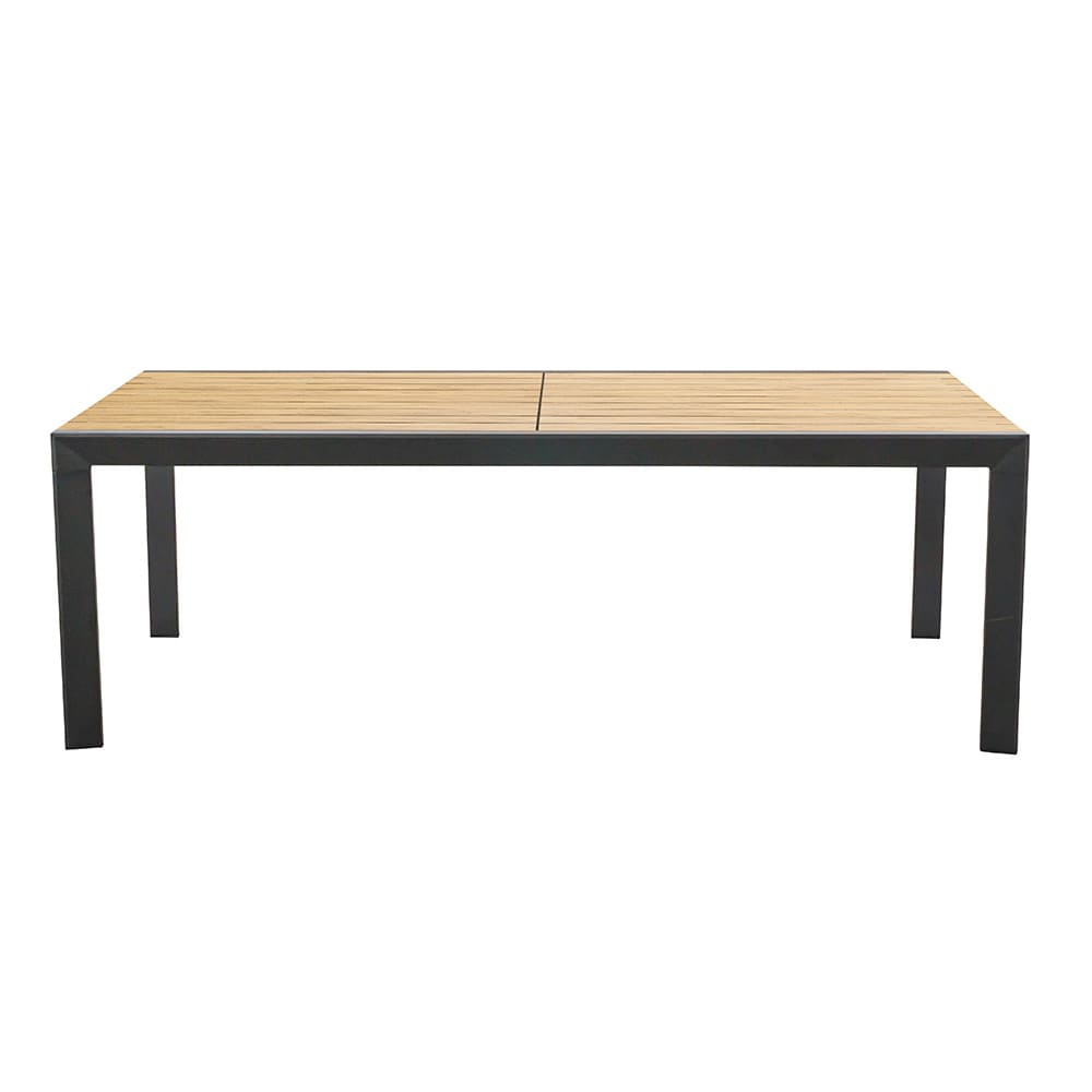 Y Mail Packing 8 Seater Outdoor Dining Set with Metal Furniture and Teak Wood Table