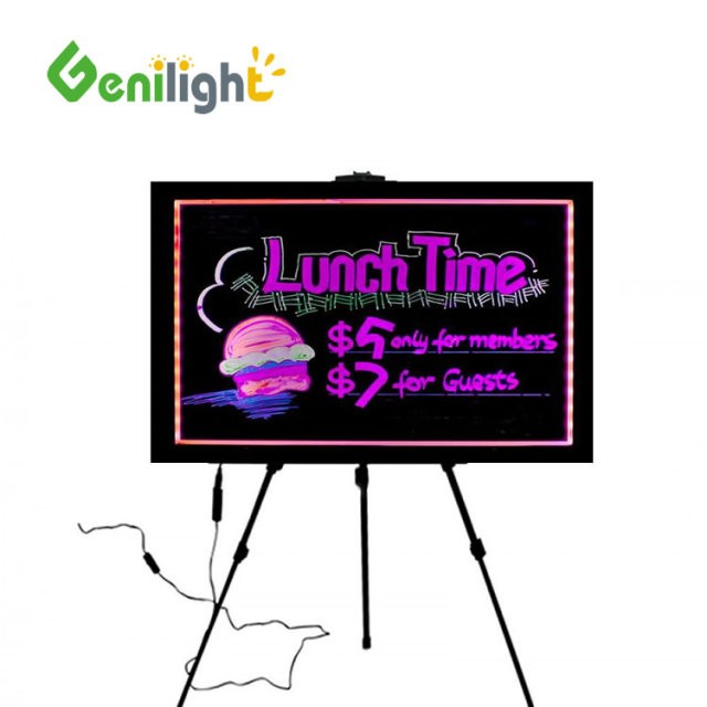 Restaurant Advertising LED Writing Board with Acrylic Surface and Aluminum Alloy Frame