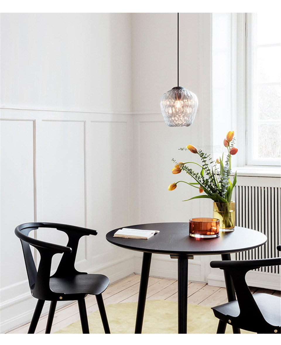 Modern glass pendant lights Home Living Room Bedroom Kitchen loft Blown Pendant Lamp(WH-GP-161)