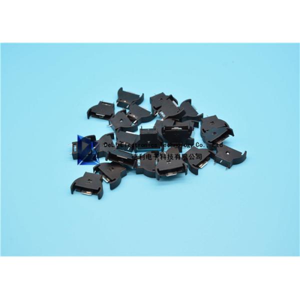 CR2032 Battery Holder Black Other Electronic Components Upright Insert