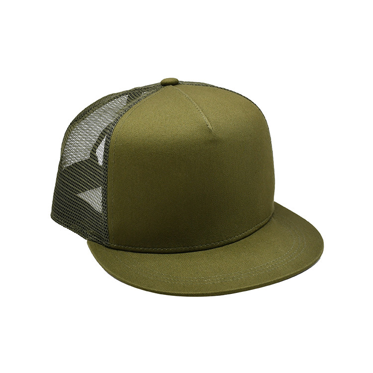 Custom Logo Blank 5 Panel Mesh Back Women Mens Trucker Hats Snapback Cap For Men