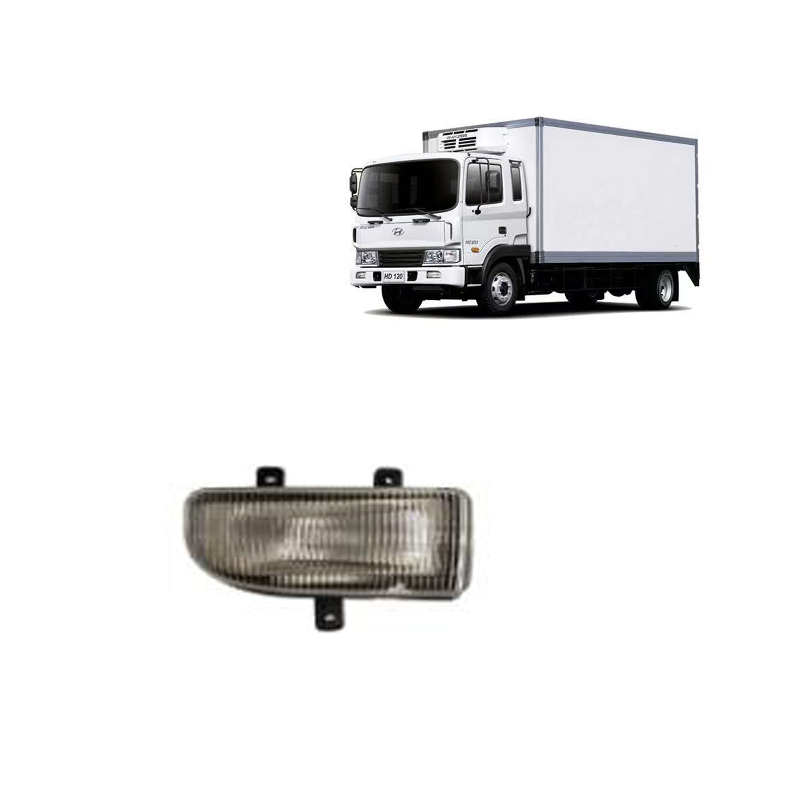 Hyundai HD 120 Truck Parts Front Bumper Lamp Bumper Light White