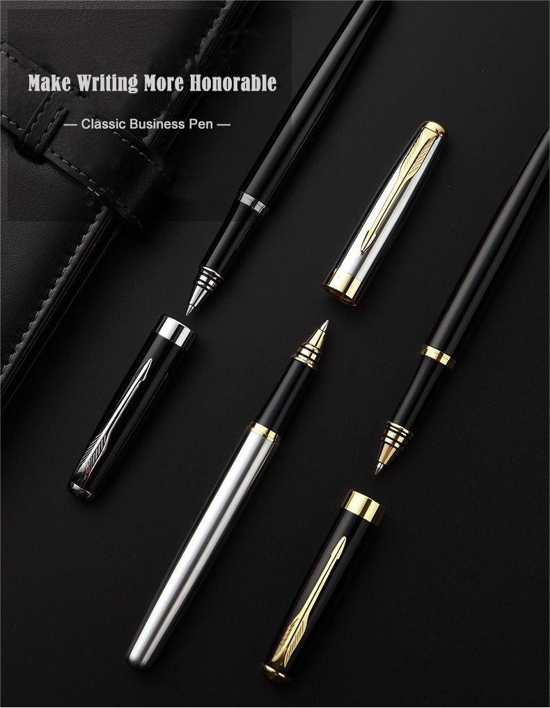 Stainless Steel Signature Neutral Pen Business Metal Roller Pen 0.7mm