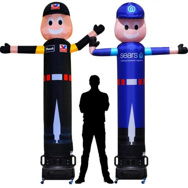 Wacky Inflatable Outdoor Advertising Used Custom Size Boy Skydancer Tube Man Air Dancers With Blower