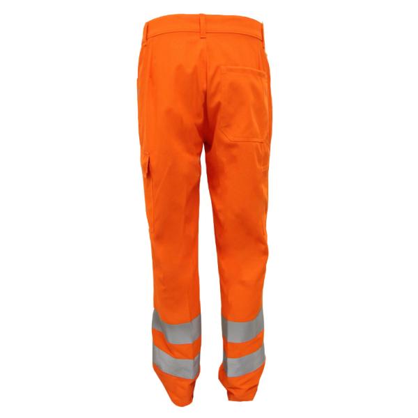 Patch Pocket Relaxation Orange Work Pants 3M 9910 Reflective Strips