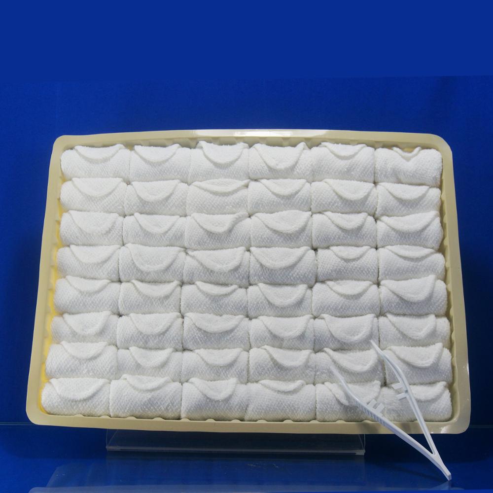 wholesale Soft cotton disposable airline hot towel for restaurant