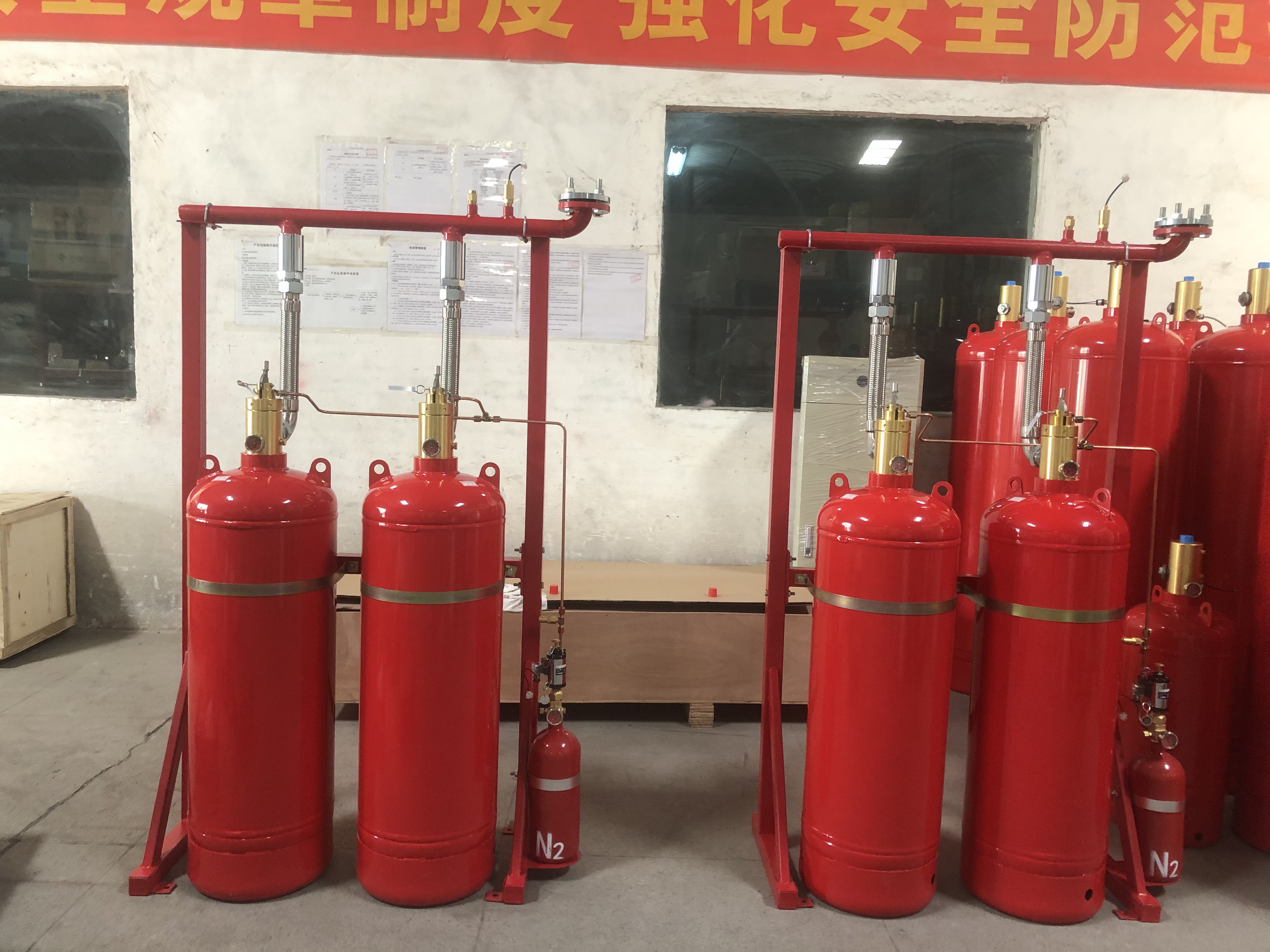 Automatic Fm200 Fire Suppression System Without Pollution For Computer Room