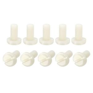 Quality Nylon Machine Screws, M6x12mm Slotted Pan Head Fasteners Bolts for sale
