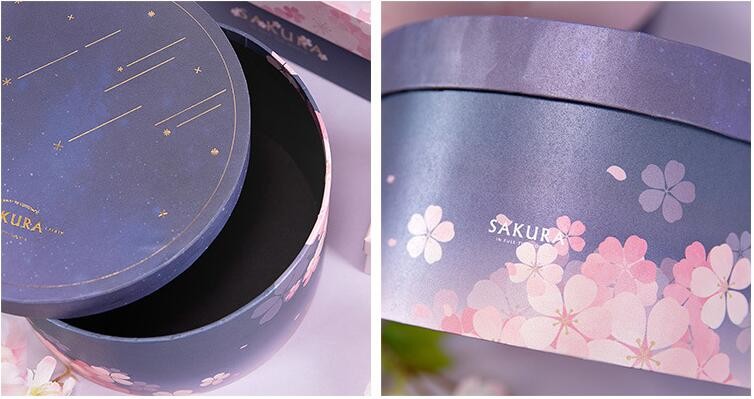 Cherry Blossom Cosmetics Paperboard Recycled Paper Gift Boxes