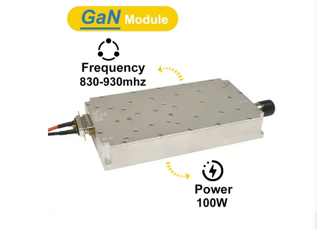 860-930MHz 100W GaN Amplifier Anti Drone Suppression 700-1100MHz Module for Anti Drone System Anti Fpv RF Power Amplifier