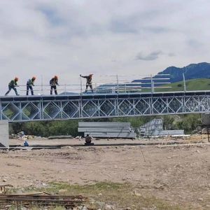 Buy cheap Modular Steel Foot Bridge / Cable Steel Suspension Bridge Single Double Lane from wholesalers