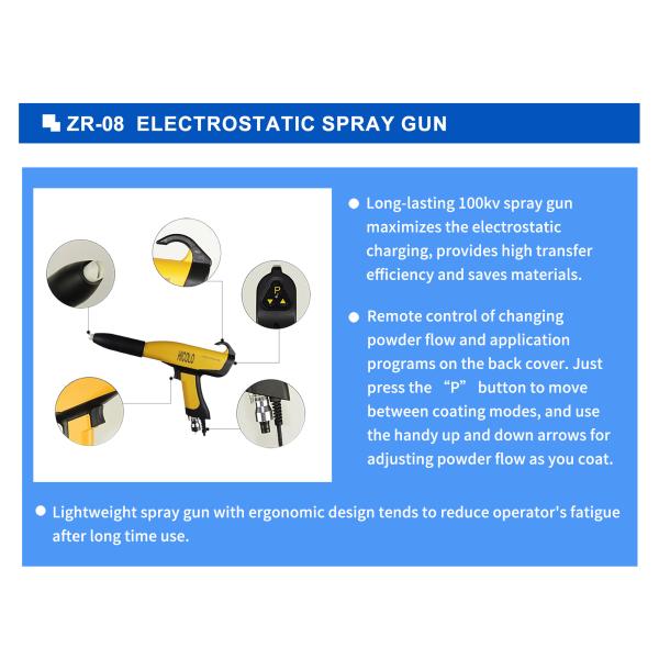 COLO Electrostatic Epoxy Polyester Powder Coating Machine Paint Equipment High Quality for Aluminum PVC Door Frames