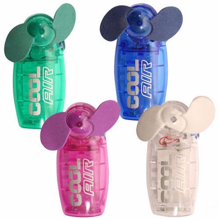 Transparent Mini fan Cabinet Convenient Outdoor Fan Advertising Fan Logo Customized