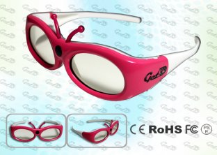 OEM 3D TV Active Shutter 3D Glasses for Child
