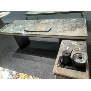 Buy cheap Striking Blue and Gold Marble Table | Luxury Italian Palissandro Stone from wholesalers