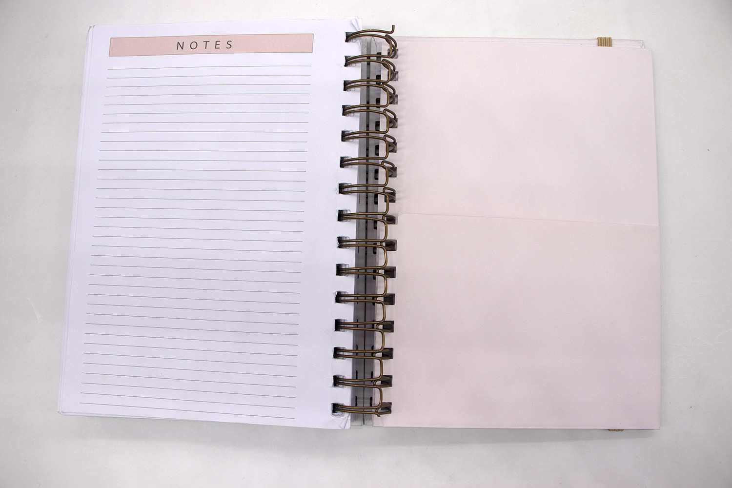 Paper Cover Custom Logo A5 Pink Spiral Weekly Monthly Manifestation Goal Diary Journal Planner Agenda Notebook