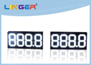 China 888.8 Digital Gas Price Signs , Electronic Oil Price Billboard White Color on sale