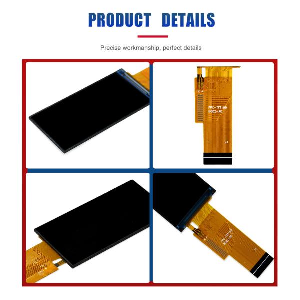 1.99 Inch Tft Lcd Display Screen 170x320 Resolution Custom Tft Display SPI Driving IC NV3030B